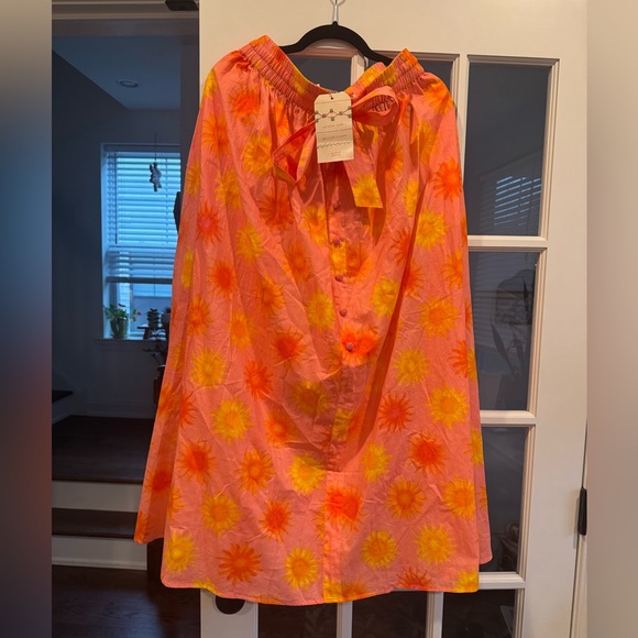 NWT Farm Rio x Anthropologie Sun Midi Skirt - Picture 3 of 8